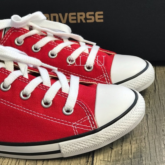 NWT Converse Ctas Dainty OX Varsity Red W AUTHENTI - Picture 6 of 8